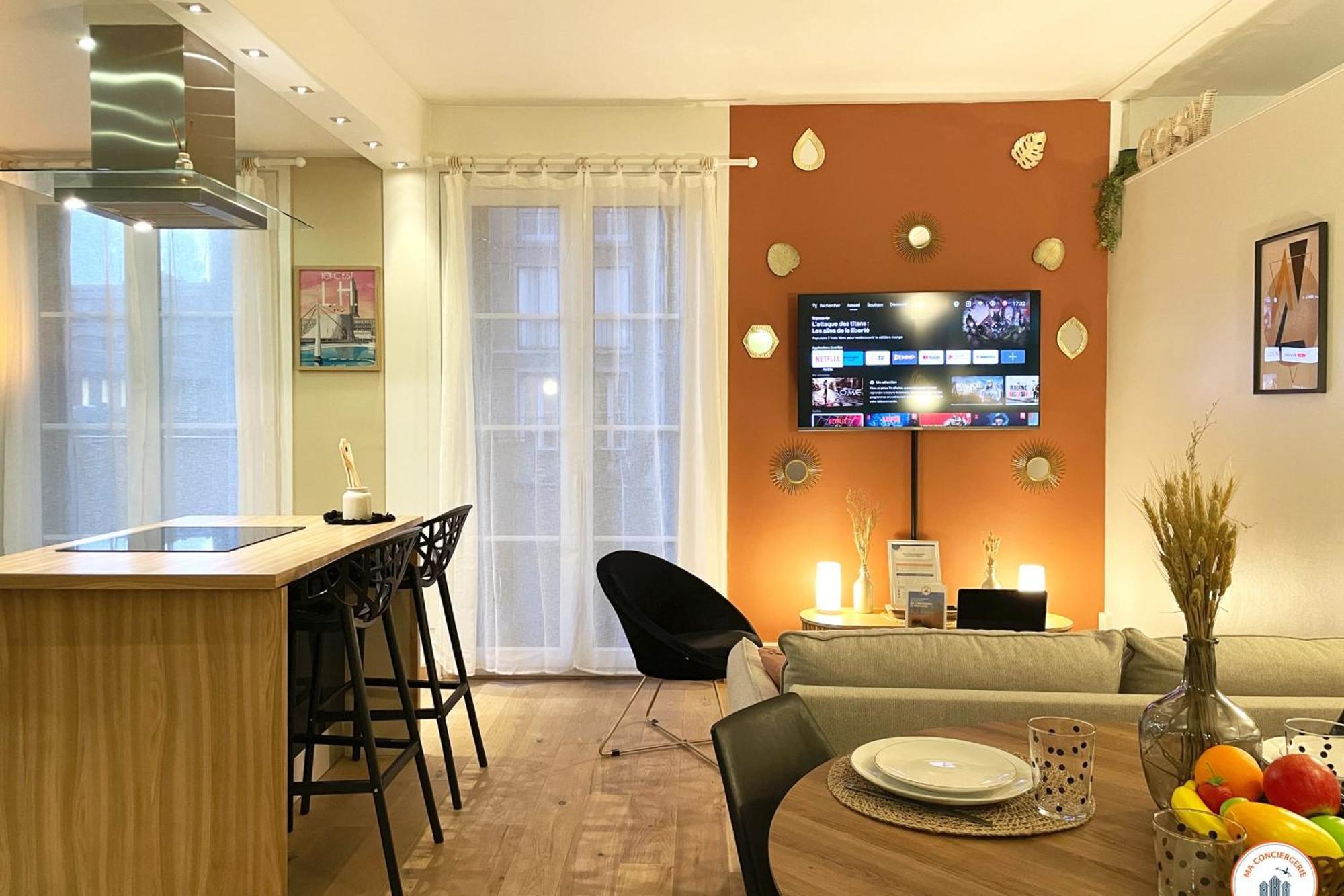 Bienvenue Au Chillou - Parking - Terrasse Daire Le Havre Dış mekan fotoğraf